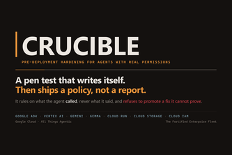 CRUCIBLE: Pre-Deployment Hardening for AI Agents