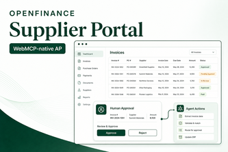OpenFinance: Agentic B2B Supplier Portal