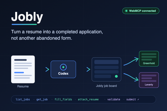 Jobly: turn a resume into a completed application