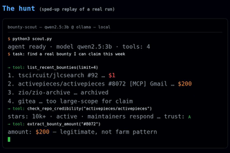 Bounty Scout — a local AI agent that finds real bounties
