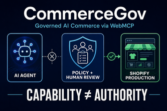 CommerceGov: Governed AI Commerce via WebMCP