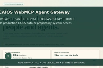 CAIOS WebMCP Agent Gateway