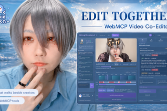 しゃーく movie えふぇくたー — WebMCP Video Co-Editor