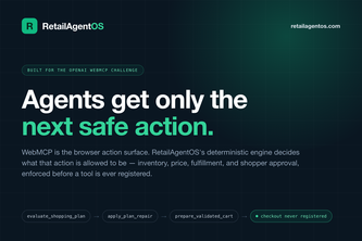 RetailAgentOS WebMCP Agent Storefront