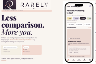 RARELY: Less comparision. More you.