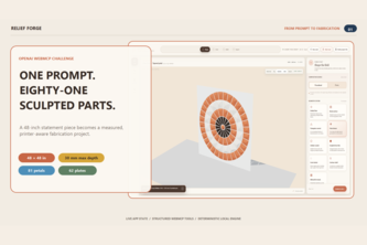 Relief Forge — From Prompt to Printable Wall Art