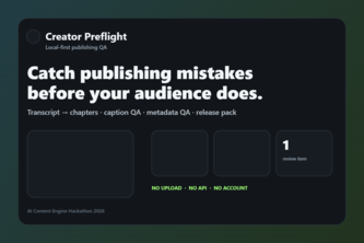 Creator Preflight