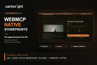 Cartwright — WebMCP-native storefronts