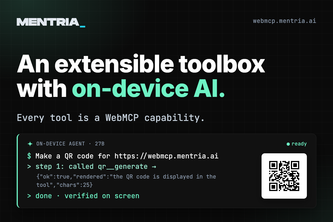 Mentria.ai - an extensible toolbox with on-device AI