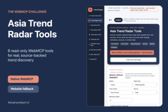 Asia Trend Radar — Read-Only WebMCP Tools