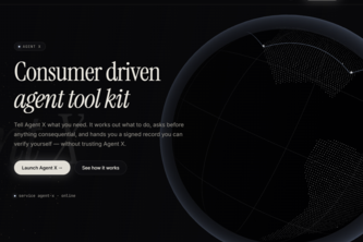 AGENT X  - Consumer driven agent tool kit