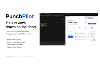 PunchPilot — field review, drawn on the sheet