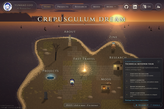 Crepusculum Dream: A Playable WebMCP Portfolio