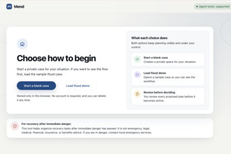 Mend - a local-first recovery workspace