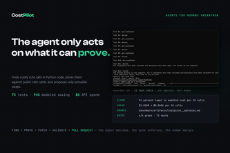 CostPilot: the LLM cost agent that only acts on proof