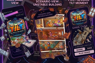 TILT The floor is the enemy—and you are the tower.