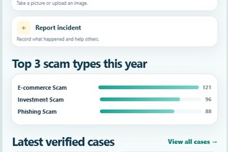 ScamNoMore mobile app