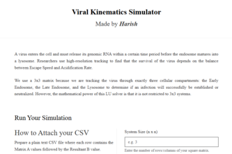 Viral Kinematics Simulator