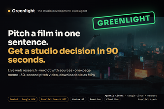 Greenlight — the studio development-exec agent
