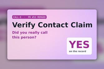 Verify Contact Claim