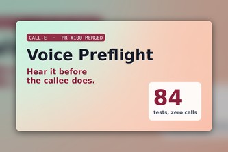 Voice Preflight