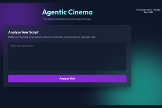 YouTube Script Risk Checker