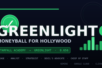 GREENLIGHT OS — Moneyball for Hollywood