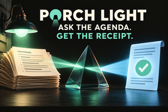 Porch Light - City changes, brought home