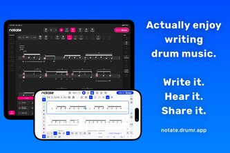 Drumr Notate - Write it. Hear it. Share it.