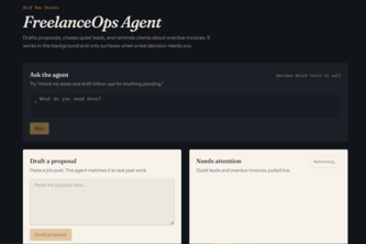  FreelanceOps Agent - Agents for Humans Hackathon