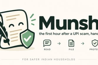 Munshi — the first hour after a UPI scam, handled