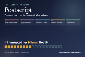 Postscript — the executor's agent
