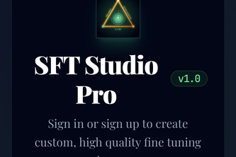 SFT Fine Tuning Data Studio for Highly Customizable LLMs 