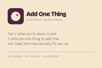 Add One Thing