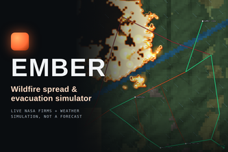 EMBER — Wildfire Spread & Evacuation Simulator