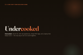 Undercooked - Low Cost Team Building Game