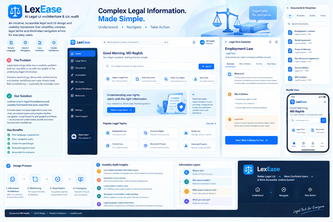 LexEase - AI Legal UI Architecture & UX Audit