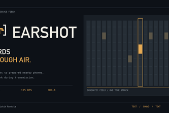 Earshot — text across an air gap