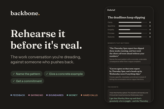 backbone: Conversation Coach
