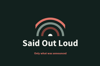 Said Out Loud