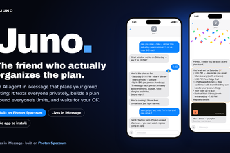 Juno - An AI Event Planner using Photon