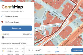 ComfiMap: Fast and Comfortable Walk Routes for a Better City