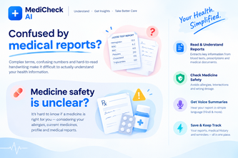 MediCheck AI – Smart Medicine & $ Medical records  Verifier 