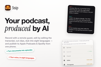 Snip: AI Podcast & Video Maker