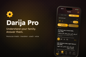 Darija Pro: Moroccan dictionary · Translator · Coach