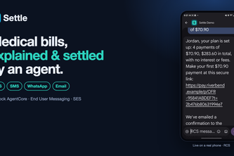 Settle: Agentic Patient Billing over RCS, WhatsApp & SMS