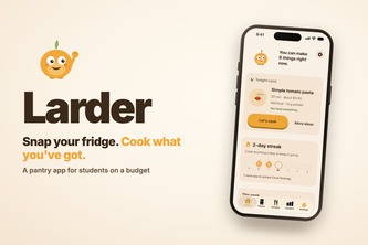 Larder: Snap Your Fridge, Cook What You've Got