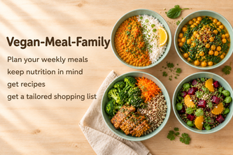 Vegan-Weekly-Planer - plan weekly and keep nutrition in mind