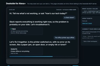 Deskside for Alexa+