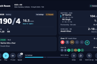 Match Room: Spoiler-Safe Cricket Replay